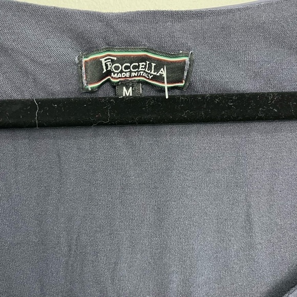 Froccella made in italy silk blend navy cape size medium - Picture 4 of 8